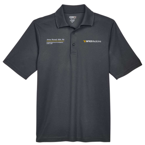 Ash City Core 365 Men's Origin Performance Pique Polo -- Carbon