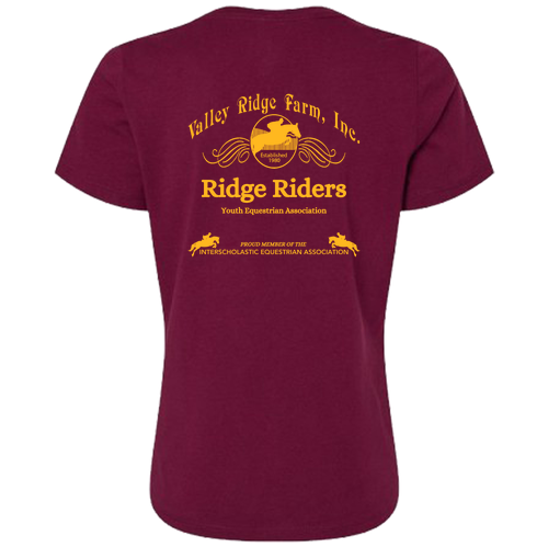 Bella Canvas Womens Relaxed Jersey Short Sleeve V-Neck Tee -- Maroon