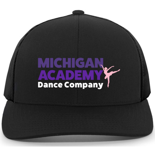 Mens/Unisex Pacific Headwear Trucker Mesh Hat -- Black