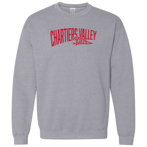 CV Pennant Crewneck -- Sport Grey