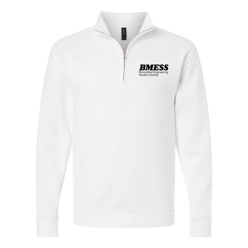 Gildan Unisex Heavy Blend Quarter-Zip Sweatshirt -- White