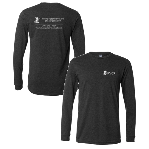 Bella+Canvas Unisex Heather Cvc Long Sleeve Tee- Heathers -- Dark Grey Heather