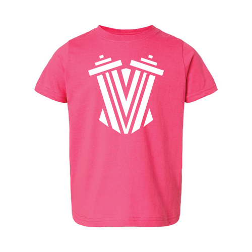 Strong Like Mom Toddler T-Shirt -- Hot Pink