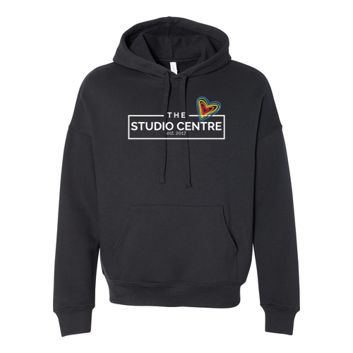 Dance is For Everyone Mens/Unisex Bella Canvas Fleece Drop Shoulder Hoodie -- Black