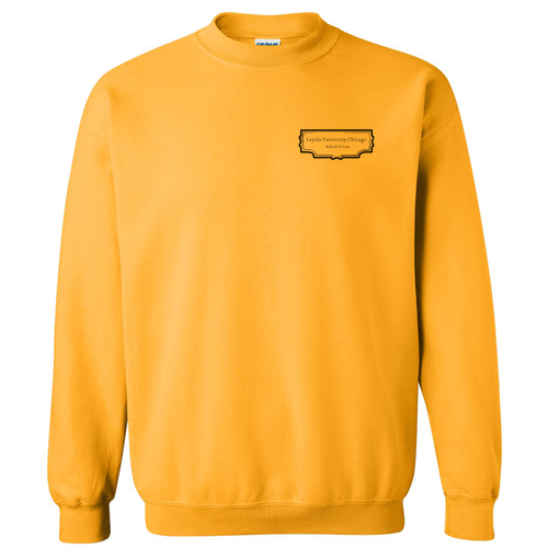 Law Books Crewneck Sweatshirt -- Gold