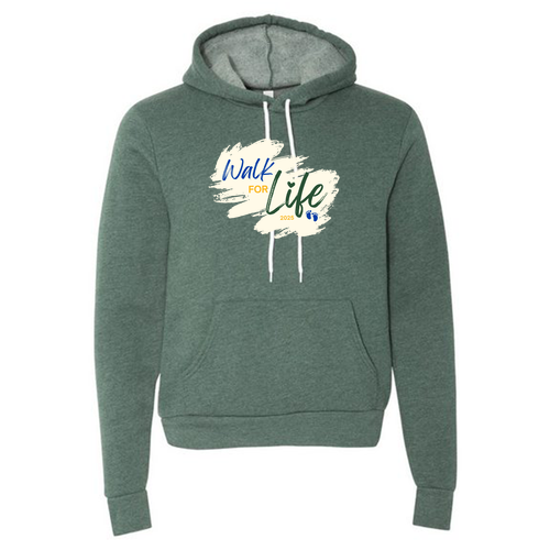 Bella+Canvas Adult Sponge Fleece Hoodie -- Heather Forest