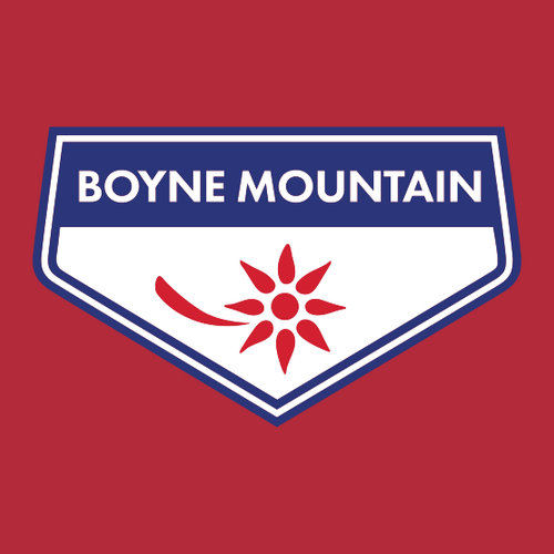 Boyne Mountain Logo 1 Full color -- Short sleeve Red