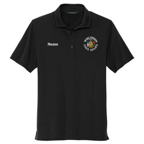 Mercer+Mettle Stretch Jersey Polo -- Deep Black (Embroidery)