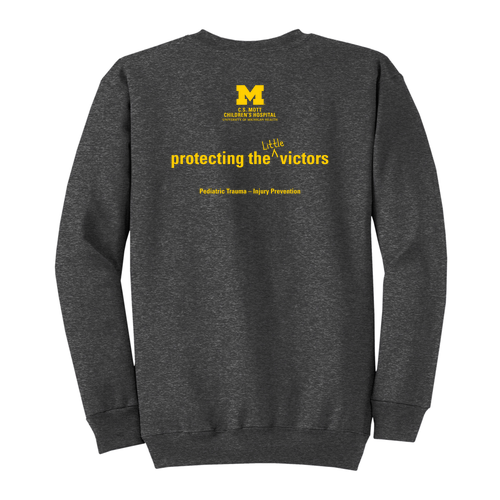 Port and Company Classic Crewneck Sweatshirt -- Dark Heather Grey