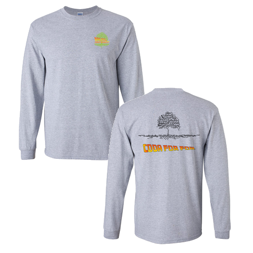 Mens/Unisex Gildan Ultra Cotton Longsleeve Basic T-Shirt -- Sport Grey