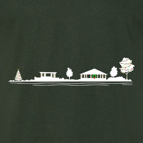 Slim Point Holiday -- Gildan SoftStyle T-Shirt -- Forest Green