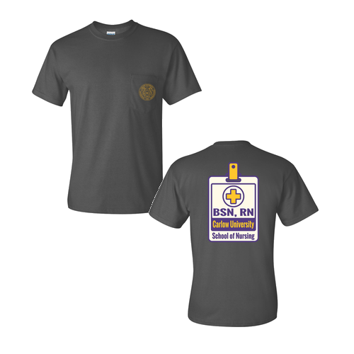 Gildan Ultra Cotton T-Shirt with Pocket -- Charcoal