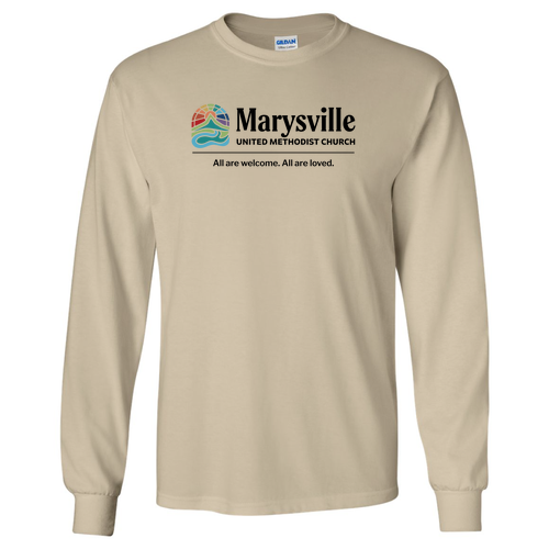 Gildan Ultra Cotton Longsleeve Basic T-Shirt -- Sand