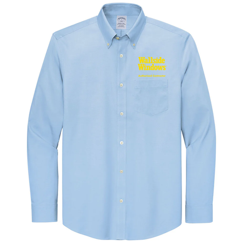 Brooks Brothers Wrinkle-Free Stretch Pinpoint Shirt -- Newport Blue