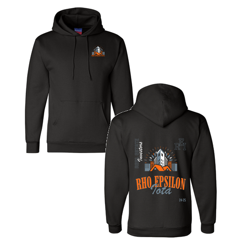 Champion 9 oz., 50/50 EcoSmart Pullover Hood -- Black