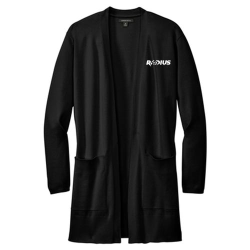 Mercer+Mettle Women's Open Front Cardigan Sweater -- Deep Black