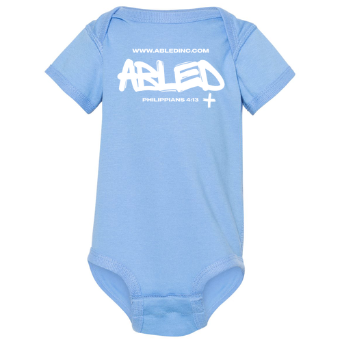 Infant Rabbit Skins Fine Jersey Bodysuit -- Carolina Blue