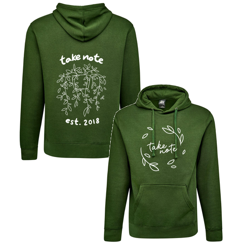 J America Unisex BTB Fleece Hooded Sweatshirt -- Forest Green