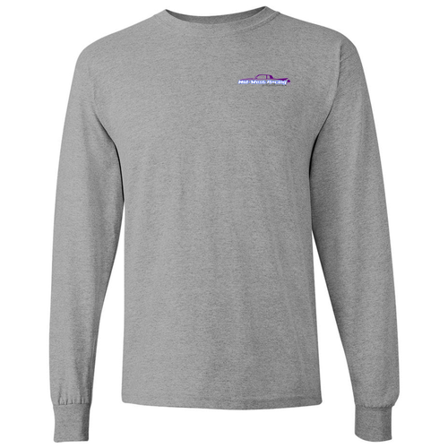 Gildan Heavy Cotton Longsleeve Basic T-Shirt -- Sport Grey