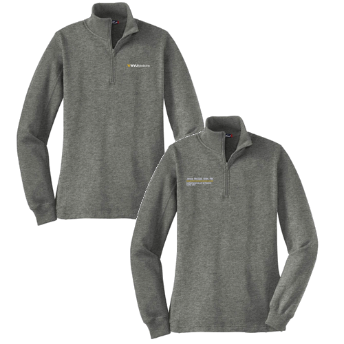 Sport Tek Ladies Quarter Zip Sweatshirt -- Vintage Heather