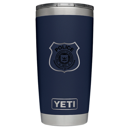 Laser Engraved YETI 20 oz Rambler Tumbler -- Navy