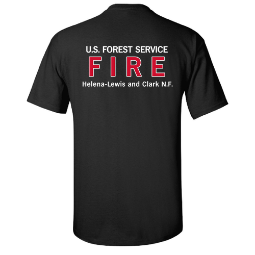 Gildan Ultra Cotton Basic T-Shirt -- Black -- Front/Back