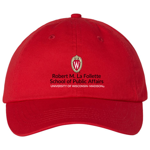 Valucap Bio-Washed Unstructured Hat -- Red