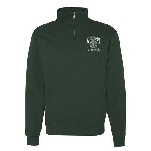 Jerzees 9.3 Oz 50/50 Nublend Quarter Zip Sweatshirt Adult -- Forest Green