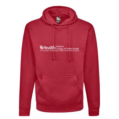 J America Unisex BTB Fleece Hooded Sweatshirt -- Cardinal