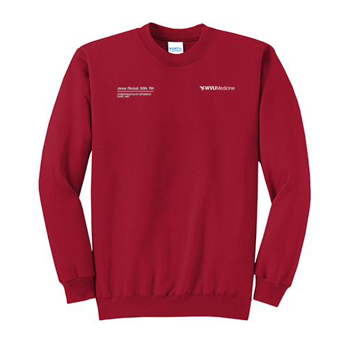 Port and Company Classic Crewneck Sweatshirt -- Red