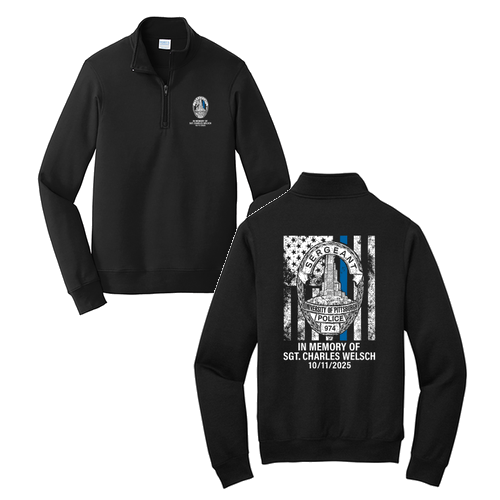 Port & Company Fan Favorite Fleece Quarter Zip -- Jet Black