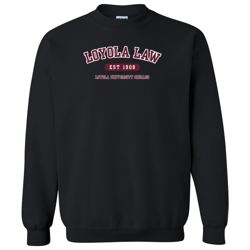 Loyola Law Crewneck Sweatshirt -- Black