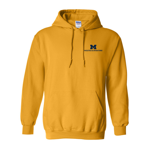 Mens/Unisex Gildan Heavy Blend Hooded Sweatshirt -- Gold, $31