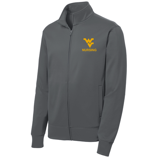 Sport-Tek Sport-Wick Fleece Full-Zip Jacket -- Dark Smoke Grey