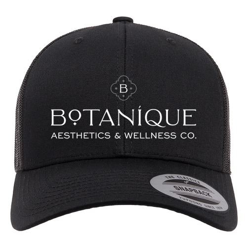 Embroidered Retro Trucker -- Black