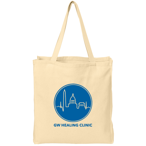 Port and Company Over The Shoulder Grocery Tote -- Natural