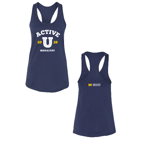 Ladies Jersey Racerback Tank -- Navy