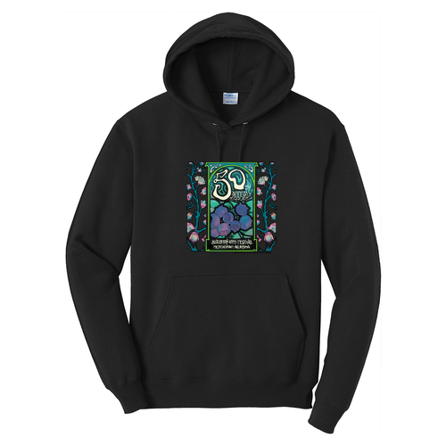 Port and Company Core Fleece Pullover Hooded Sweatshirt -- Jet Black