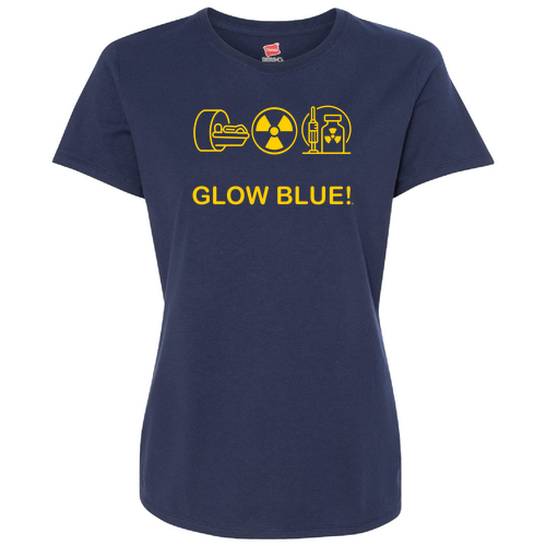 Ladies Hanes Perfect-T Cotton T-Shirt -- Navy