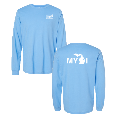 Bella Canvas Unisex Jersey Longsleeve Tee -- Carolina Blue