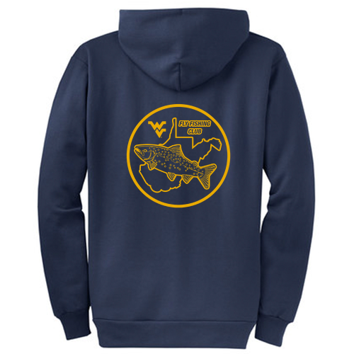 Port and Company Classic Full Zip Hooded Sweatshirt -- Navy
