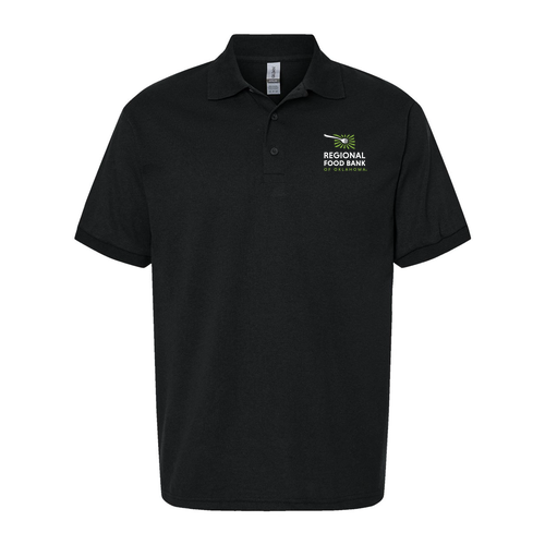 Gildan DryBlend Jersey Polo Embroidered-- Black