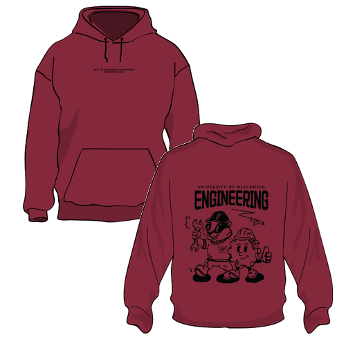 Gildan Heavy Blend Hooded Sweatshirt -- Cardinal Red