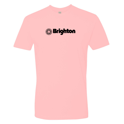 Brighton Logo 1 black Ink -- Short Sleeve Light Pink
