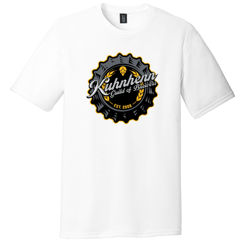 District Made Mens Perfect Tri Crew Tee -- White