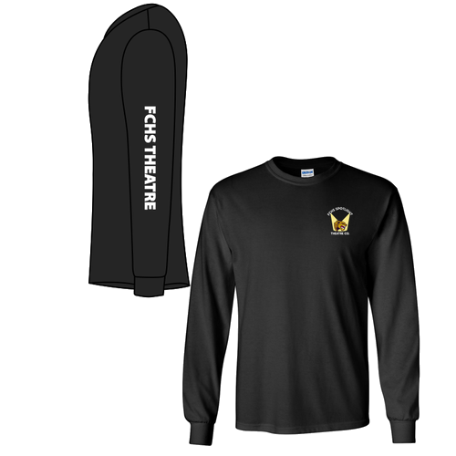 Gildan Ultra Cotton Longsleeve Basic T-Shirt -- Black