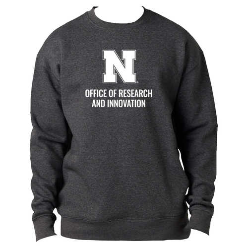 Men's/Unisex Fleece Crewneck -- Charcoal Heather