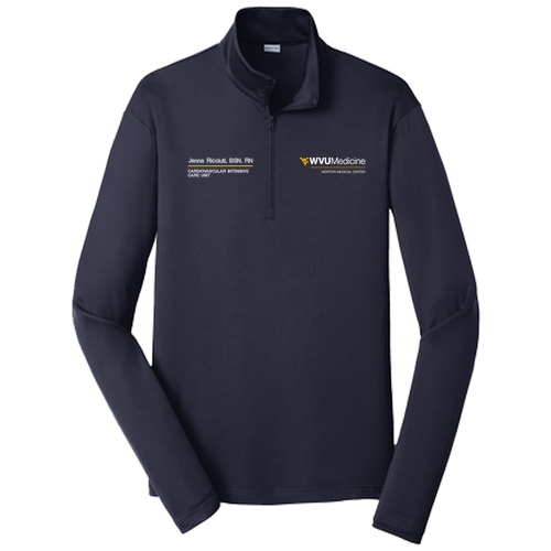 Embroidered Sport-Tek PosiCharge Competitor Quarter Zip Pullover -- True Navy