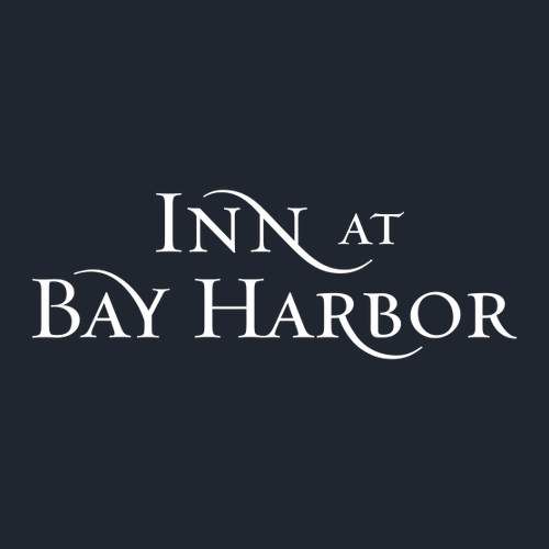 Inn at Bay Harbor 1 color White left chest/back Long Sleeve Crew -- Midnight Navy