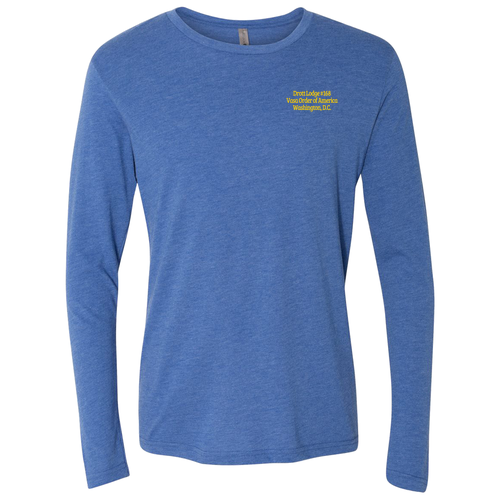 Next Level Men's TriBlend Long Sleeve Crew -- Vintage Royal
